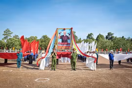 Xã biên giới Ia Mơ khai mạc Đại hội Thể dục thể thao lần thứ I