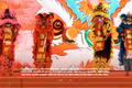 Các đội tranh tài sôi động tại Liên hoan Lân Sư Rồng Quốc tế ở phường Quy Nhơn, tỉnh Gia Lai