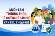 Muốn làm trưởng thôn, tổ trưởng tổ dân phố cần tiêu chuẩn gì?