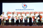 Tổng kết và trao giải báo chí tỉnh Gia Lai năm 2026.