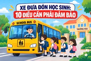 Xe đưa đón học sinh: 10 điều cần phải đảm bảo
