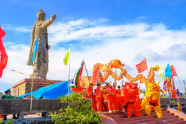 Lễ giỗ Đức Thánh Trần từ lâu đã trở thành nét đẹp văn hóa tâm linh của người dân Quy Nhơn. Ảnh: Ngọc Nhuận