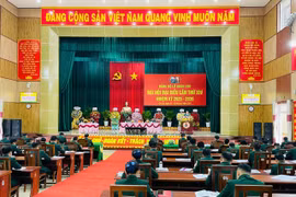 Quang cảnh Đại hội đại biểu Đảng bộ Lữ đoàn Công binh 280