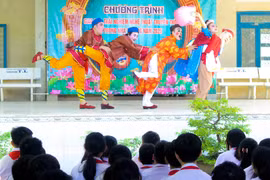 Chương trình mang lại trải nghiệm đầy ý nghĩa cho học sinh xã Bình An. Ảnh: ĐVCC