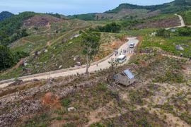 Đoạn Trường Lũy thuộc địa phận tỉnh Gia Lai dài hơn 14,4 km, kéo dài từ phường Hoài Nhơn Bắc đến các xã An Lão, An Hòa. Ảnh: Ngọc Nhuận