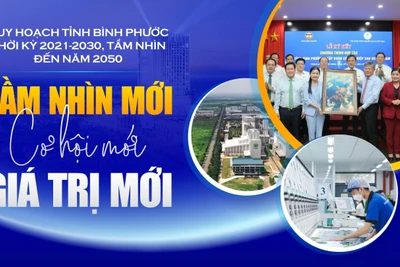 Quy hoạch tỉnh Bình Phước thời kỳ 2021-2030, tầm nhìn đến năm 2050: TẦM NHÌN MỚI, CƠ HỘI MỚI, GIÁ TRỊ MỚI