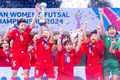 Chiến thắng lịch sử của các cô gái vàng futsal Việt Nam