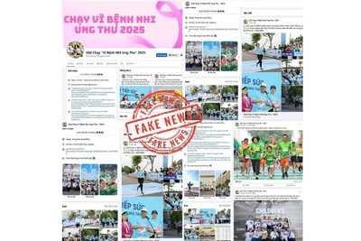 Cảnh báo giả mạo giải chạy “Vì bệnh nhi ung thư 2025” để trục lợi