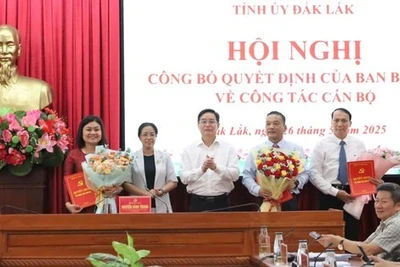 Ban Bí thư chuẩn y ba nhân sự tham gia Ban Thường vụ Tỉnh uỷ Đắk Lắk