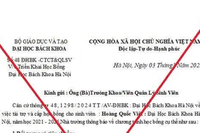 Giả mạo con dấu và chữ ký lãnh đạo Bộ GD&ĐT lừa đảo học bổng Đại học Bách khoa