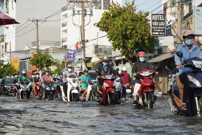 TPHCM sắp đón đỉnh triều cường vượt báo động 3