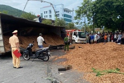 Tạm giam tài xế vụ lật xe giữa đường phố Quy Nhơn làm 3 người chết