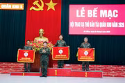 Bộ Chỉ huy quân sự tỉnh Gia Lai xếp thứ 3 toàn đoàn Hội thao xạ thủ bắn tỉa quân khu 5.