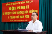 Đảng ủy Quân sự tỉnh Gia Lai ra Nghị quyết lãnh đạo thực hiện nhiệm vụ 6 tháng cuối năm 2026