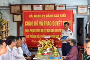Hải đoàn 21 nhận phụng dưỡng Mẹ Việt Nam anh hùng ở phường Hoài Nhơn Nam