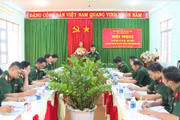 Cụm thi đua số 9 - Bộ Chỉ huy Quân sự tỉnh Gia Lai sơ kết phong trào thi đua quyết thắng