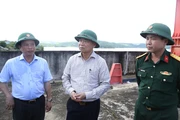 Bí thư Tỉnh ủy Thái Đại Ngọc kiểm tra tại hồ thủy điện Ka Nak và yêu cầu phải vận hành hồ theo đúng quy định.