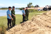 Điều tra làm rõ thông tin khai thác cát trái phép ở Tuy Phước Bắc