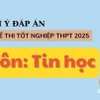 Đáp án đề thi môn Tin học tốt nghiệp THPT 2025 