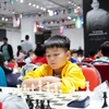 Hoàng Tấn Vinh thi đấu tại Giải vô địch cờ vua trẻ châu Á 2025. Ảnh: NVCC
