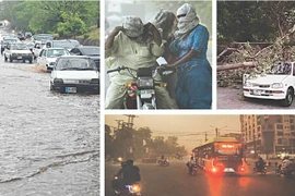 Mưa đá, bão lớn gây thiệt hại tính mạng và tài sản ở Punjab, Pakistan. (Ảnh: APP)