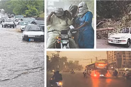 Mưa đá, bão lớn gây thiệt hại tính mạng và tài sản ở Punjab, Pakistan. (Ảnh: APP)