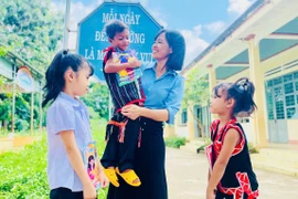 Việc xây dựng trường nội trú liên cấp kỳ vọng tạo đột phá trong phát triển giáo dục vùng biên, mở ra cơ hội học tập, ăn ở ổn định cho học sinh vùng khó. Ảnh: T.D