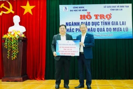 Ngành Giáo dục Gia Lai tiếp nhận 130 triệu đồng hỗ trợ khắc phục hậu quả mưa lũ