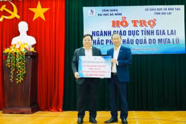 Ngành Giáo dục Gia Lai tiếp nhận 130 triệu đồng hỗ trợ khắc phục hậu quả mưa lũ