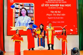 Trường Đại học Quy Nhơn trao bằng tốt nghiệp cho 473 tân cử nhân hệ Đại học hệ chính quy.