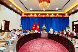 Quang cảnh cuộc họp Ban Chỉ đạo cấp tỉnh Kỳ thi tốt nghiệp THPT năm 2025. Ảnh: T.D
