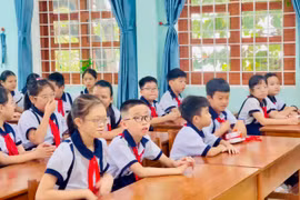 Hôm nay 10-11, hầu hết các trường học trên địa bàn tỉnh Gia Lai đã đón học sinh trở lại sau bão số 13.