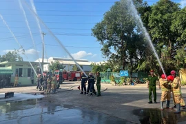 Thực tập phương án chữa cháy, cứu nạn tại Công ty TNHH Thiên Bắc