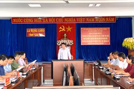 Chủ nhiệm Ủy ban Kiểm tra Tỉnh ủy Huỳnh Quốc Huy kiểm tra công tác chuẩn bị bầu cử