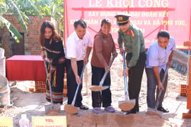 Công an tỉnh Gia Lai khởi công xây dựng, sửa chữa 23 căn nhà cho hộ dân có hoàn cảnh đặc biệt khó khăn