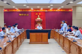 Phó Bí thư Thường trực Tỉnh ủy Rah Lan Chung làm việc với Ban Nội chính Tỉnh ủy