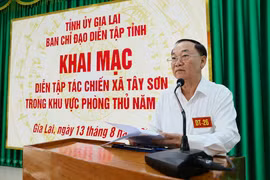 Khai mạc diễn tập tác chiến xã Tây Sơn trong khu vực phòng thủ năm 2026.