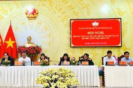 Ứng cử viên đại biểu Quốc hội khóa XVI tại đơn vị bầu cử số 3 tỉnh Gia Lai tiếp xúc cử tri 