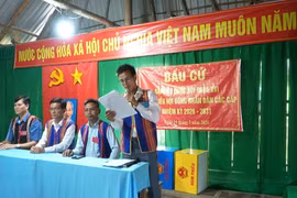 Gia Lai: Hoàn thành công tác bầu cử sớm tại Làng O2, xã Vĩnh Sơn 