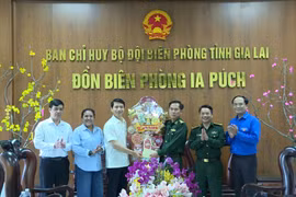 Phó Bí thư Tỉnh ủy Nguyễn Ngọc Lương thăm, chúc Tết 2 Đồn Biên phòng Ia Pnôn và Ia Púch