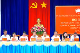 Các ứng cử viên đại biểu HĐND tỉnh Gia Lai tiếp xúc cử tri 2 phường An Phú và Hội Phú