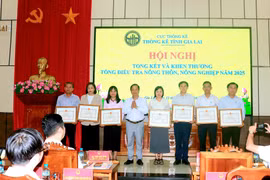 Khen thưởng nhiều tập thể, cá nhân xuất sắc trong thực hiện Tổng điều tra nông thôn, nông nghiệp