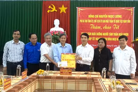 Phó Bí thư Tỉnh ủy Nguyễn Ngọc Lương thăm, chúc Tết tại các phường Hoài Nhơn Tây, Hoài Nhơn Nam và Tam Quan