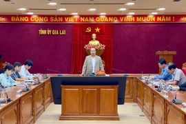 Phó Bí thư Tỉnh ủy Châu Ngọc Tuấn làm việc với Ban Tổ chức Tỉnh ủy về công tác xây dựng tổ chức cơ sở đảng và đảng viên