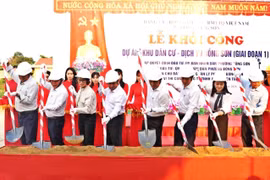 Khởi công xây dựng dự án Khu dân cư - Dịch vụ Bồng Sơn 