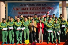 Phường Diên Hồng gặp mặt 31 quân nhân xuất ngũ về địa phương