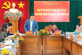 Đoàn công tác Văn phòng Thường trực Ban Chỉ đạo 389 quốc gia làm việc tại tỉnh Gia Lai