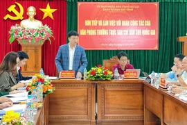 Đoàn công tác Văn phòng Thường trực Ban Chỉ đạo 389 quốc gia làm việc tại tỉnh Gia Lai