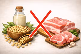 Những thực phẩm tránh nấu cùng thịt heo