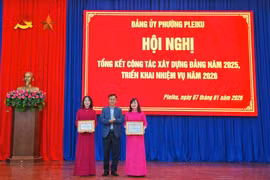 Đảng ủy phường Pleiku tổng kết công tác xây dựng Đảng năm 2025, triển khai nhiệm vụ năm 2026